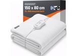 Monzana Coperta Elettrica Scaldaletto 150X80Cm Lavabile Cavo 2M Coperte Termiche Riscaldamento Letto