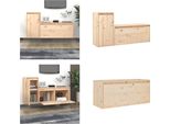 Vidaxl Mobili Tv 2 Pz. Pino Massiccio - Mobile Tv - Mobili Tv - Mobile Tv In Legno - Mobili Tv