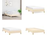 Vidaxl Struttura Letto Panna 90X190 Cm In Tessuto - Struttura Letto - Cornici Letto - Struttura Letto - Letto
