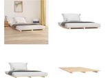 Vidaxl Letto In Legno Massiccio 140X190 Cm Pino - Struttura Letto - Struttura Letto - Letto - Letto Camera Da Letto