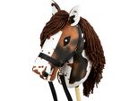 Cavallo Su Bastone - Hobby Horse Skippi - Gniado-Srokaty