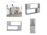 Vidaxl Libreria Grigio Cemento 100X24X63 Cm Materiale A Base Di Legno - Libreria - Librerie - Libreria - Librerie