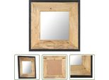 The Living Store Spiegel 50X50 Cm Mango Massivholz