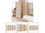 The Living Store Paravento 5 Pz. Paravento Taupe 350X180 Cm