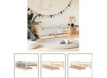 The Living Store Letto Per Bambini Con Cassetti 80X160 Cm In Legno Di Pino Massiccio
