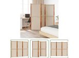 The Living Store Paravento 3 Pz. Paravento Taupe 210X180 Cm