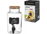 Bicchiere Da Bibita In Vetro Con Rubinetto Lemon Galicia 2L