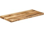Vidaxl Piano Da Tavolo Con Bordo Ad Albero 100X40X2,5 Cm Legno Massiccio Di Mango Grezzo