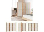 The Living Store 3 Pezzi Paravent Grigio Chiaro 210X180 Cm