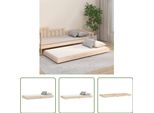 The Living Store Letto In Legno Massiccio 90X190 Cm Pino