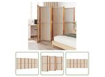 The Living Store 6 Pz. Paravento Taupe 420X180 Cm