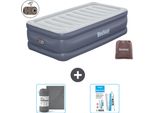 Materasso Gonfiabile Bestway - 1 Persona - 97 X 191 X 51 Cm - Grigio - Accessori Inclusi