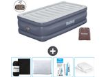 Materasso Gonfiabile Bestway - 1 Persona - 97 X 191 X 51 Cm - Grigio - Accessori Inclusi