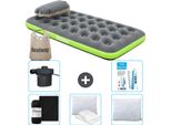 Materasso Gonfiabile Bestway - 1 Persona - 99 X 188 X 22 Cm - Grigio/Verde - Accessori Inclusi