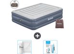 Materasso Gonfiabile Bestway - 2 Persone - 152 X 203 X 51 Cm - Grigio - Accessori Inclusi