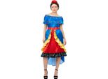 Smiffys - Costume "Artista Deluxe Frida"" - Donna SM2384 (M) (Blu/Rosso)"