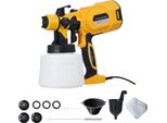 Spruzzatore Di Vernice 850W - Spruzzatore Elettrico Per Lattice Con 3 Tipi Di Spruzzo, Motore A 32000 Giri/Min, Serbatoio Da 1400 Ml, 4 Ugelli In Rame Per Mobili, Pareti, Porte E Giardino