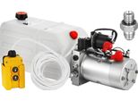 Pompa Idraulica 12V Serbatoio 7L Sollevatore Per Auto Pompa Idraulica Per Plastica Alimentatore A Semplice Effetto Per Rimorchi Ribaltabili