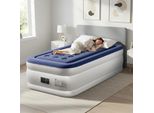 Fch Materasso Ad Aria Con Pompa Incorporata, 190 X 99 X 45CM Materasso Gonfiabile Con Top Morbido E Aerodinamico, Materasso Gonfiabile