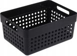 Cestino Organizer Multiuso In Plastica Nero 1250Ml