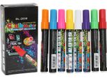 8PCS Pennarelli A Gesso 8 Colori Vivaci E Brillanti Cancellabili Facile Rimozione Ampia Applicazione Piastre Collo