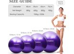 Palla Per Esercizi Tomshoo, Palla Di Equilibrio Fitness A Prova Di Esplosione Con Pompa Ad Aria, Rosa, Diametro 45 Cm, Ideale Per Pilates E Yoga
