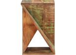 Syfax™ Tavolino 35X35X55 Cm In Legno Massello Di Recupero