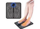 Massaggiatore Plantare Elettrico Ems, Massaggiatore Plantare Elettronico Per Il Dolore E La Circolazione Sanguigna Di Piedi E Gambe, Circolazione Plantare, Stimolatore Plantare, Tappetino Per Massaggio, Pieghevole, Portatile, 6 Modalità, 8 Livelli