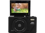 Videocamera Digitale 4K, 64 Mp, Zoom Digitale 18X, Videocamera Con Autofocus E Schermo Ribaltabile Da 3 Pollici, Videocamera Vlog Compatta Anti-Shake Per Live Streaming, Fotografia Di Viaggio - 64 Mp - Autofocus.