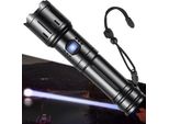 Torcia 100.000 Lumen - Ricaricabile - Estremamente Luminosa - Alimentazione A Batteria - Usb - Tattica - Potente - Impermeabile IP67 - Per Le Emergenze - Campeggio