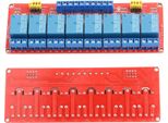 Scheda Modulo Relè Optoaccoppiatore A 8 Canali Innesco Alto E Basso 24V