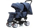 Marsupio Gemellare, Leggero, Smontabile E Pieghevole, 108 Ruote Piccole Blu, 108 Ruote Piccole Blu