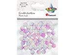 Perline Di Plastica Bianco-Viola 10 Mm 50 Pezzi Titanum