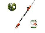 Tagliasiepi Telescopico - Potente Batteria Da 20 V Con Caricatore Rapido - Lama In Acciaio Da 46 Cm - Portata Fino A 240 Cm - Adatto Per Rami Fino A 16 Mm Di Diametro - Angolo Regolabile - Leggero