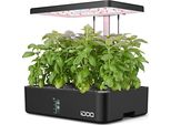 Fioriera - Set Da Giardino Per Erbe Aromatiche Da Interno - Sistema Di Coltivazione Idroponica - Lampada A Led Per Piante Da Cucina - 12 Capsule Per Piante - Timer Automatico Per La Germinazione - Regolabile In Altezza