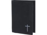 Oxmox Portafoglio New Cryptan Rfid Protect KombiböRse Freedom Cross Print Grey Black Nero