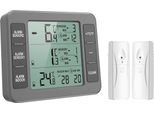 Termometro Digitale Da Frigorifero Con Monitoraggio Della Temperatura Interna E 2 Sensori Wireless