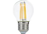 Lampadina Led E27 4,5W 2700K 450 Lumen A Forma Di Goccia, Trasparente, Bianco Caldo, Dimmerabile