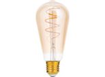 Led Vintage Lampadina E27 Lampada Retrò 4W 2200K 300 Lumen Lampadina A Forma Di Lampadina, Antica, Bianco Caldo, Dimmerabile