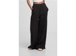 DáMské Kalhoty Urban Classics Ladies Soft Touch Palazzo Pants Nero - M