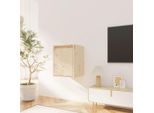 The Living Store Armadio A Muro 30X30X40 Cm In Legno Di Pino Massiccio