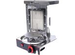 Griglia Doner Kebab, Acciaio Inox, 2000W, Riscaldamento A Gpl E Infrarossi, Capacità 10 Kg, Intervallo Di Temperatura 0-300°C
