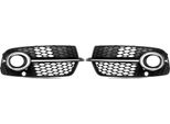 Griglia Per Fendinebbia, Plastica Abs Resistente, Facile Installazione, Compatibile Con Audi Q5 S-Line 2013-2017, Nero Cromato