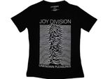 Joy Division - Maglietta "Unknown Pleasures"" Per Donna RO15221 (Xs) (Schwarz)"