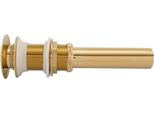 G1 1/4" Ottone Lavandino Bagno Pop Up Drain Assembly Non Overflow (Titanio Cromato)"