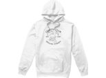 Sesame Street - Felpa Con Cappuccio "Cycling Club"" Per Uomo/Donna Unisex TV27499 (Xl) (Bianco)"