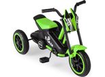 Triciclo Per Bambini Costway, Triciclo Per Bambini Con Design Da Moto, 3 Ruote Robuste, Pedali E Manubrio, Balance Bike Per Bambini 3+, Fino A 30 Kg (Verde)