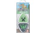 Minecraft - Gomma, "Creeper"" (Confezione Da 2) PM12943 (Taglia Unica) (Verde/Nero)"