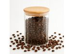 Contenitore In Vetro Da 700 Ml - Coperchio In Bambù, Chiusura Ermetica