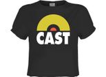 Amplified - Top Corto Da Donna, Logo GD4179 (Xxl) (Charcoal/Yellow)